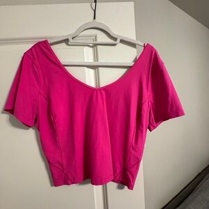 sonic pink lululemon align tee